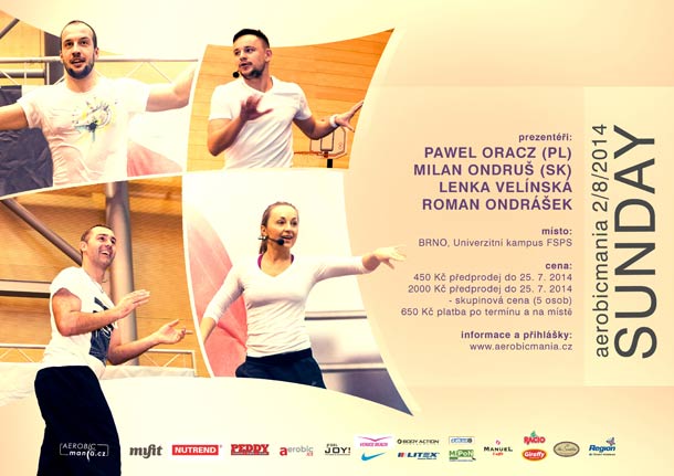 Vyhrajte dvě dvojice vstupenek na Aerobicmania Sun Day.