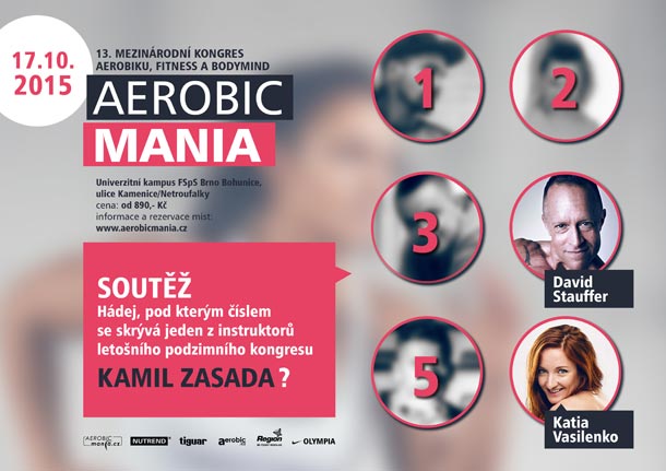 Soutěž o bombastickou cenu pokračuje třetím kolem: Vyhrajte vstupenky na podzimní i jarní kongres Aerobicmania