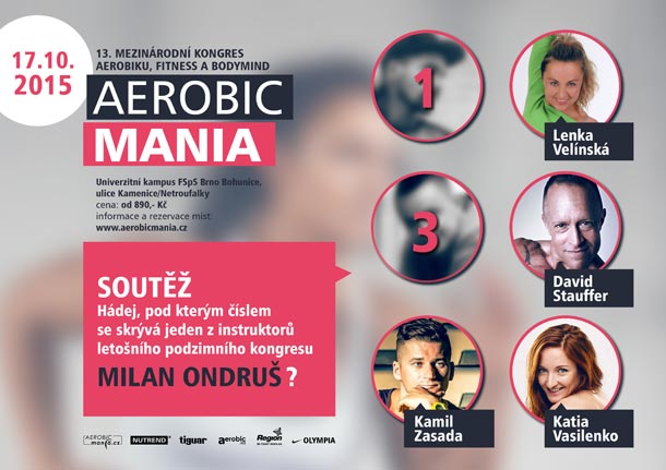 Soutěž o vstupenky na podzimní i jarní kongres Aerobicmania pokračuje již pátým kolem