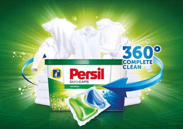 Nové Persil Duo-Caps a Persil Power-Mix Caps 360° s technologií Komplete Clean Nové Persil Duo-Caps a Persil Power-Mix Caps 360° s technologií Komplete Clean
