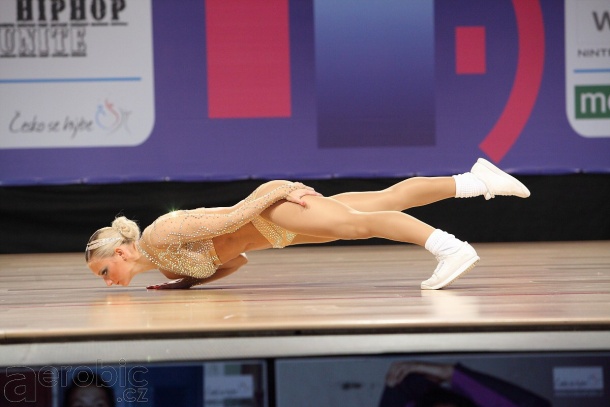 Tamara Jiříková na ME 2012, foto: Petr Macák pro www.aerobic.cz 