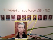 Lucie Reichlová v Síni slávy VŠB-TUO