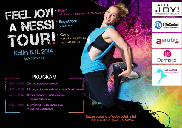 FEEL JOY A NESSI TOUR Kolín - kde a kdy